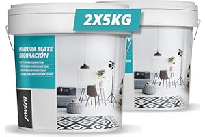 PEINTURE MURS ET PLAFONDS peinture couvrante pour intérieur-extérieur. (2x5 Kilos)