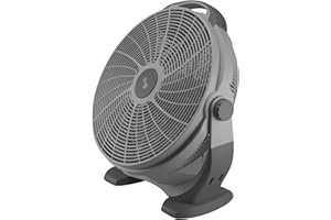 BEPER P206VEN560 Bodenventilator, 100W Leistung, Bodenventilator mit 5 großen Flügeln, 3 wählbare Geschwindigkeiten, Grau
