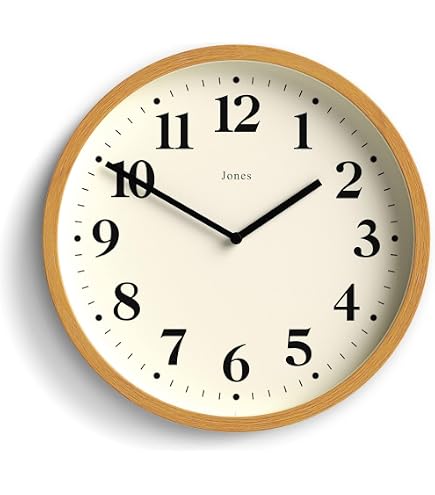 Orologio Da Parete Retrò PATIKIL 30 Cm - Silenzioso, Movimento Al Quarzo, Numeri Arabi, Marrone E Giallo, Per Cucina/soggiorno