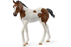 Schleich HORSE CLUB - Paint Horse Foal - 8cm Hand-Painted Collectable, Realistic Toy Horse Figurine for Girls and Boys. Durable Educational Figure for Fun Imaginative Play. Cool Kids Toys Age 5+ 14899