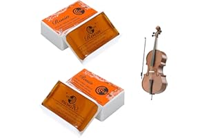 HUGFADS 2 Pcs Colophanes Naturelles pour Violon, Colophane Rosin à Faible Poussière pour Violon, Améliore la Prononciation des Instruments à Cordes