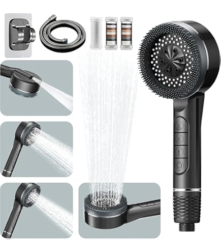 Pommeau De Douche Haute Pression U00e0 U00e9conomie D'eau 6 Types De Jet