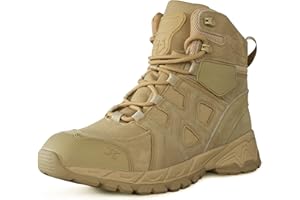 LUDEY Militärstiefel Herren Einsatzstiefel Springerstiefel Bequem Kampfstiefel Tactical Schuhe Dauerhaft Security Boots Wasserdichte Armeestiefel