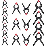 WORKPRO 16-Piece Heavy Duty Plastic Nylon Spring Clamps Set, Clamps for Photography, Tarpaulin, Crafts, Garden, Patio, 6-1/2