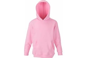 Fruit of the Loom - Sweatshirt à Capuche - Enfant Unisexe (14-15 Ans) (Rose Clair)