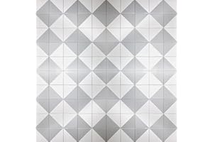 IL MAGHREBINO 100 Mattonelle MISTE in ceramica smaltata (1 mq). Pacco da 100 mattonelle decorate 10x10 cm spessore 0,6 cm - Mattonelle Tunisine. Serigrafia Artigianale. Adatte a rivestimento (Grey Classic)