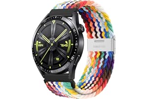 AidorMax Cinturino a Sgancio Rapido 22 mm, Cinturini in Elegante e Confortevole Elastico Traspirante con Fibbia Regolabile in Acciaio Inox per Smartwatch e Orologi (Pride Edition)
