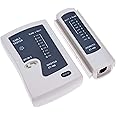 RJ45 Network Cable Tester by Keple LAN Ethernet Swtich Connnector Internet Wire Plug Signal Test for UTP STP FTP LAN RJ11 Cat7 Cat6e Cat6 Cat5e Cat5 Broadband Connection Master/Remote Testing Tool