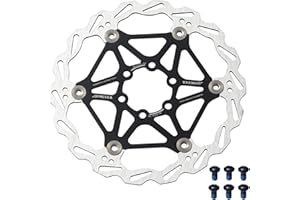 Bynccea 160mm 180mm Bicycle Floating Disc Brake Rotor with 6 Bolts Fit for Road Bike Mountain Bikes BMX MTB