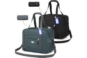 BAGZY Torba Podręczna 40x30x20 Wizzair 25L Składana Torba Sportowa Weekendowa Wodoodporna Torba Podróżna z Nylonu na Ramię Torba Kabinowa z Workiem Próżniowym dla Szpitala Podróży i Codziennego Użytku