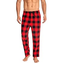 Cyathea Pyjamabroek Heren - 100% Katoen Flanel, Geruit, Met Trekkoord En Zakken