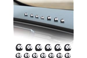 Gjinxi 40-Teiliges Ruß Sprite Autozubehör - Süßes Anime Interieur für Armaturenbrett, Rückspiegel und Ghibli Studio Dekor - Lustiges Ornament für Autospiegel Innendekorationen