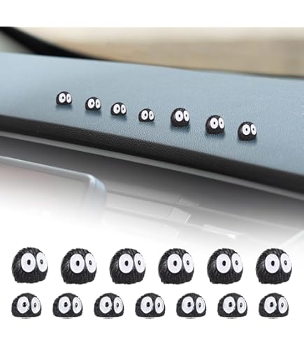 Wxinsheng 50-tlg. Briketts Deko-Set – Niedliche Schwarzkohle-Elfen Für Auto & Wohnung