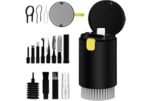BAOLONGKING Cleaner Kit Multifunctional 20 in 1 for Electronic Devices,Keyboard Cleaning Brush, Headphones Cleaner Kit for Laptop,Multi-Tool for Cleaning Earbuds,Camera,Cellphones (Black)