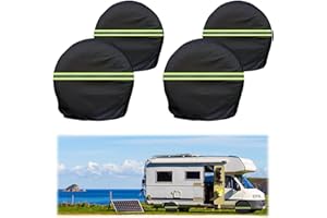 PEELANMALL Reifenabdeckung für Gesamtrad Durchmesser 30-32 Zoll(76-81 cm), Radabdeckung Oxford PU Beschichtung Heavy Duty & Wasserdicht,Verhindert Reifenkorrosion durch Kleintierurin(4 Stück)