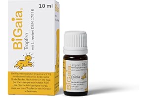 ‎BIGAIA BiGaia® Tropfen 10ml, mit dem natürlichen Milchsäurebakterium L. reuteri zur Unterstützung der Darmflora, sichere Anwendung für Säuglinge ab Geburt