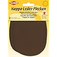 Kleiber Sew-on Nappa Leather elbow and knee patches 12.5 cm x 10 cm, Brown, 2 per pack