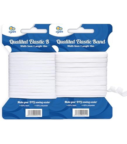 Bande élastique Large Sergé 1,2 Plate - 2 Yards Bleu Foncé - Marque Uxcell - Neuf