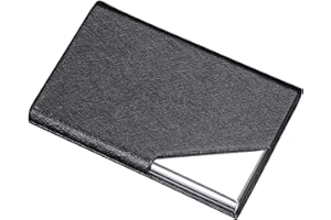 NTGRTY PURDU - Portatarjetas de visita profesional, funda para tarjeta de visita, piel, tarjetero de visita de piel para tarjetas de visita y tarjetas de crédito e identidad