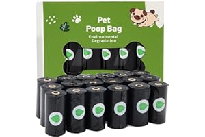 Topfree 270 Biodegradable Dog Poo Bags, Environmentally Friendly, Extra Thick, Strong, Dog Bags, Leak-proof Waste Bag