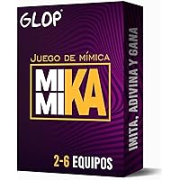 Glop Mimika, Juegos de Mesa para Adultos, Niños a Partir de 8 Años, Juego de Gestos y Mimica, Ideal para Familias, Amigos, No
