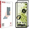 POPIO Tempered Glass Screen Protector Compatible For Google Pixel 6 (Black) Cellphone With Edge To Edge Coverage And Easy Installation Kit