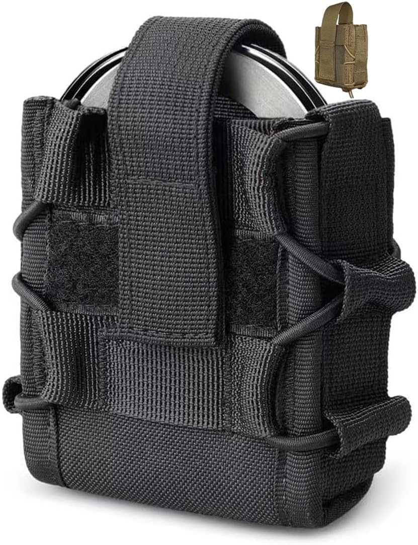 Molle - Funda para esposas, parte superior abierta, bolsa de puño para cinturón de servicio/chaleco táctico Molle