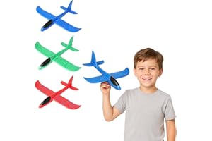 FUN FABLES Foam Glider Planes for Kids – 23cm Large EPP Airplane Toys, Hand Launched Flying Aeroplanes, Outdoor Throwing Foam Gliders, Aeroplane Gifts for Boys Girls Age 3+ (1)