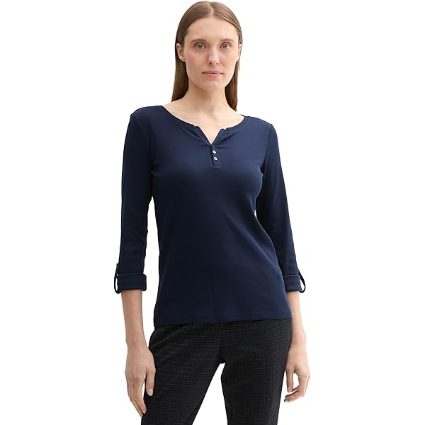 tomo　0507 TOM TAILOR 1016190 bluzka w paski Kobiety, 26940 - Offwhite