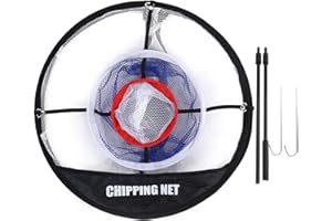 ‎ALOMEJOR Alomejor Chipping Netz Faltbares Schwarzes Nylon Indoor/Outdoor Zielnetz für Genauigkeit und Swing-Praxis für Anfänger Professional