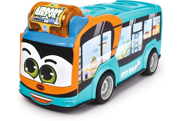 Dickie - ABC BYD City Bus - Bus Premier Âge - 22cm - Formes Arrondies - Dès 12 Mois - 204113000