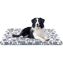 Extra Großes Hundebett 122x73 Cm – Waschbar, Selbstwärmend, Rutschfest, Für XL Hunde, Grau, Weicher Plüsch