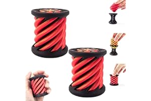 CIKDA Impossible Pyramid Passthrough Sculpture, 3D Printed Rotating Spiral Cone Fidget Toy,Mini Vortex Thread Illusion, Pyramid Display Statue (2pcs-B)