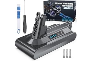 Morpilot Batería 8000 mAh para Aspiradoras Dyson V10, SV12, Cyclone V10, Absolute Animal Pro, Motorhead, Fluffy y Cordless Stick Vacuum Cleaner Pieza de Repuesto 969352-02