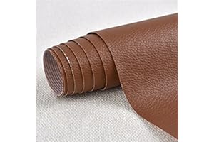 CHANGTSING Patch di Ecopelle PU Autoadesiva 10 x 20 cm riparazione decorative pellicole in pelle sintetica riparazione Adesiva Sedile Auto per Divani, Sofa, Auto Interni Colore cioccolato