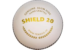 SG Leather Cricket Balls Shield 20 (White)