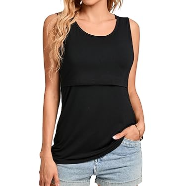 Black & Black 2-Pack Maternity & Nursing Vest Tops | JoJo Maman Bébé Black & Black 2-Pack Maternity & Nursing Vest Tops | JoJo Maman Bébé