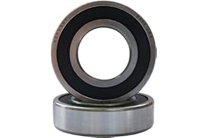 NEX SOLUTIONS GROUP NEX 6002 2rs 2uds Rodamiento de Bolas 15x32x9mm Doble Junta de Goma y Acero Cromado, 6002-2rs Rodamiento Rígido de Bolas Sellado