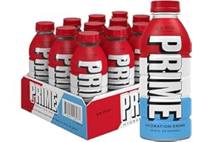 Prime Hydration Drink Sabor "Ice Pop" (paquete de 12)