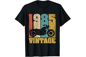 VINTAGE MOTARD MOTO T-SHIRTS 40 Anniversaire Cadeau Biker T-Shirt - Vintage 1985 Moto T-Shirt