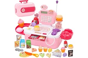 SIAIRO Elektroniczna kasa zabawka (różowa)