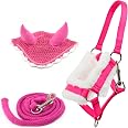 Set Hobby Horse: Cavezza A3 Con Pelliccia Bianca + Guinzaglio In Corda Bianco E Blu 88923108