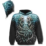 Spiral - Flaming Spine - AO Hooded SS Blk - M