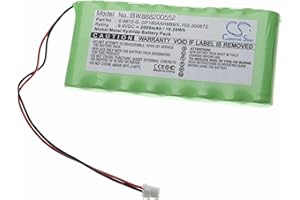 vhbw Batería Recargable Compatible con Visonic Powermax Pro Sistema Alarma (2000 mAh, 9,6 V, NiMH)