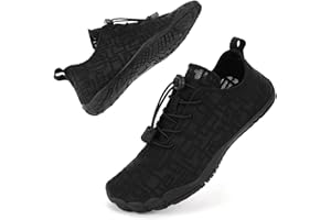 HiGropcore Barefoot Shoes Womens Mens Non-Slip Lightweight Trail Running Shoes Wide Toe Box Zero Drop Minimalist Slip on Hike Shoes Comfortable Outdoor Hike Footwear Barefoot Trainers for Beach