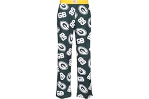 Recovered Pantalones de fútbol americano de la NFL, unisex, para adultos, con logotipo de Green Bay Packers, estampado completo, tela de algodón, pantalones de pijama para ropa de descanso, ropa de