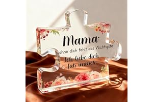 Usong Geschenke für Mama Weihnachten Geschenke, Muttertagsgeschenke für Mama – Besonderes Mama Geschenk Mini-Acrylornament mit warmen Worten, Geburtstagsgeschenke für Mama