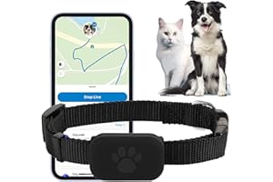 KOLGEIKJ Chat Tracker, Traceur GPS pour Chat & Chie, GPS Cha-t, Traceur GP-S Cha-t, Compatible iOS & Android, sans Frais Supplé Mentaires, Trace-ur GP-S Intelligent pour Animaux De Compagnie,Cha-t