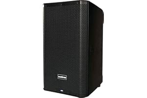 WOODBRASS DXPRO 12 - Altoparlante attivo amplificato audio potente Bluetooth 12", classe D 118 dB, robusto, trasportabile, 3 ingressi, senza fili, DSP - DJ, conferenza, concerto