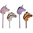 Unibos Hobby Horse Toy With Sounds Handles And Wheels Unicorn